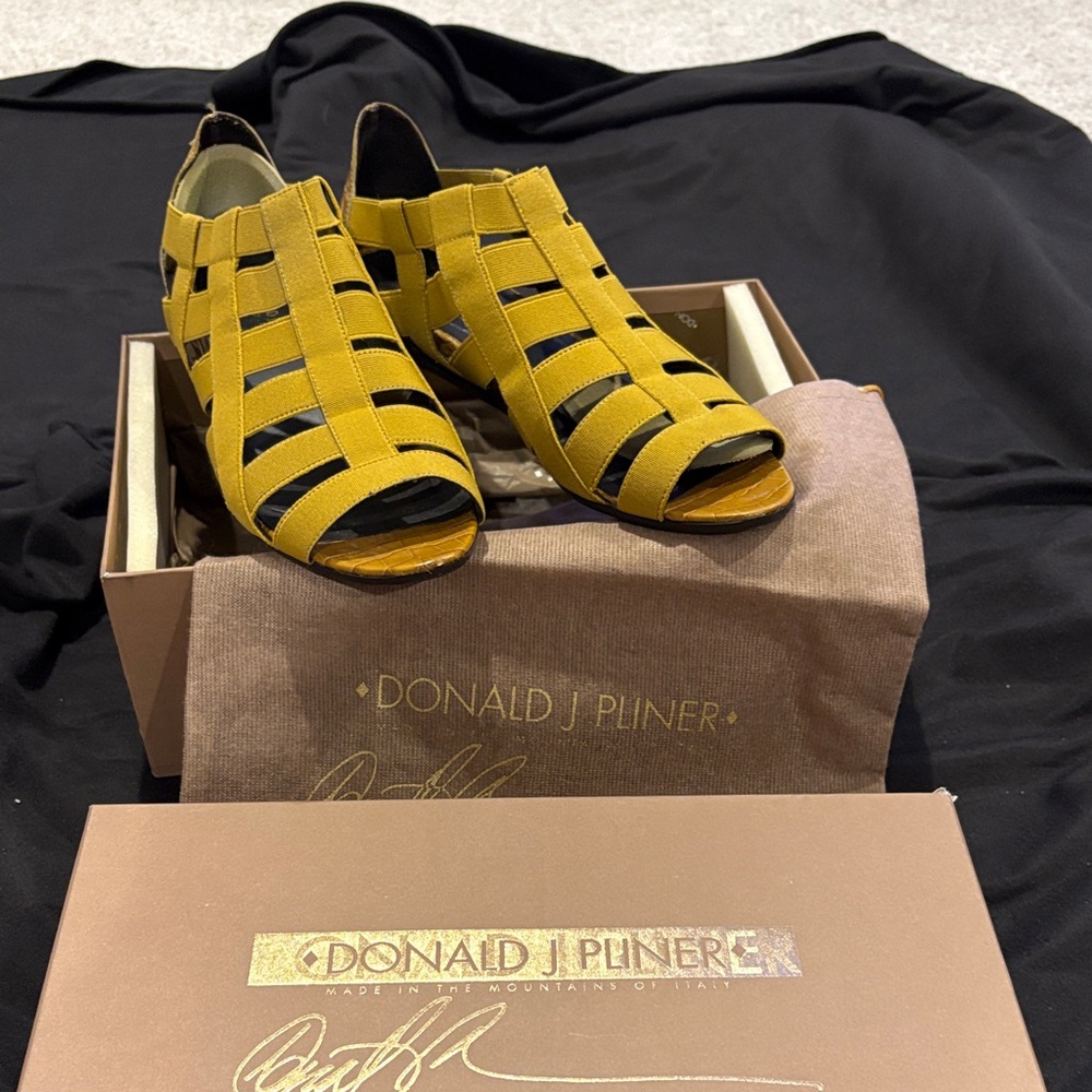Donald J. Pliner Mustard Cage Sandals